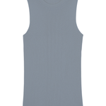 A grigio, round neck, sleeveless cashmere tank top | Amanda | Linnea Lund