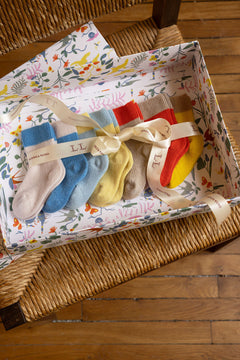 Baby cashmere socks weekly gift box | Linnea Lund