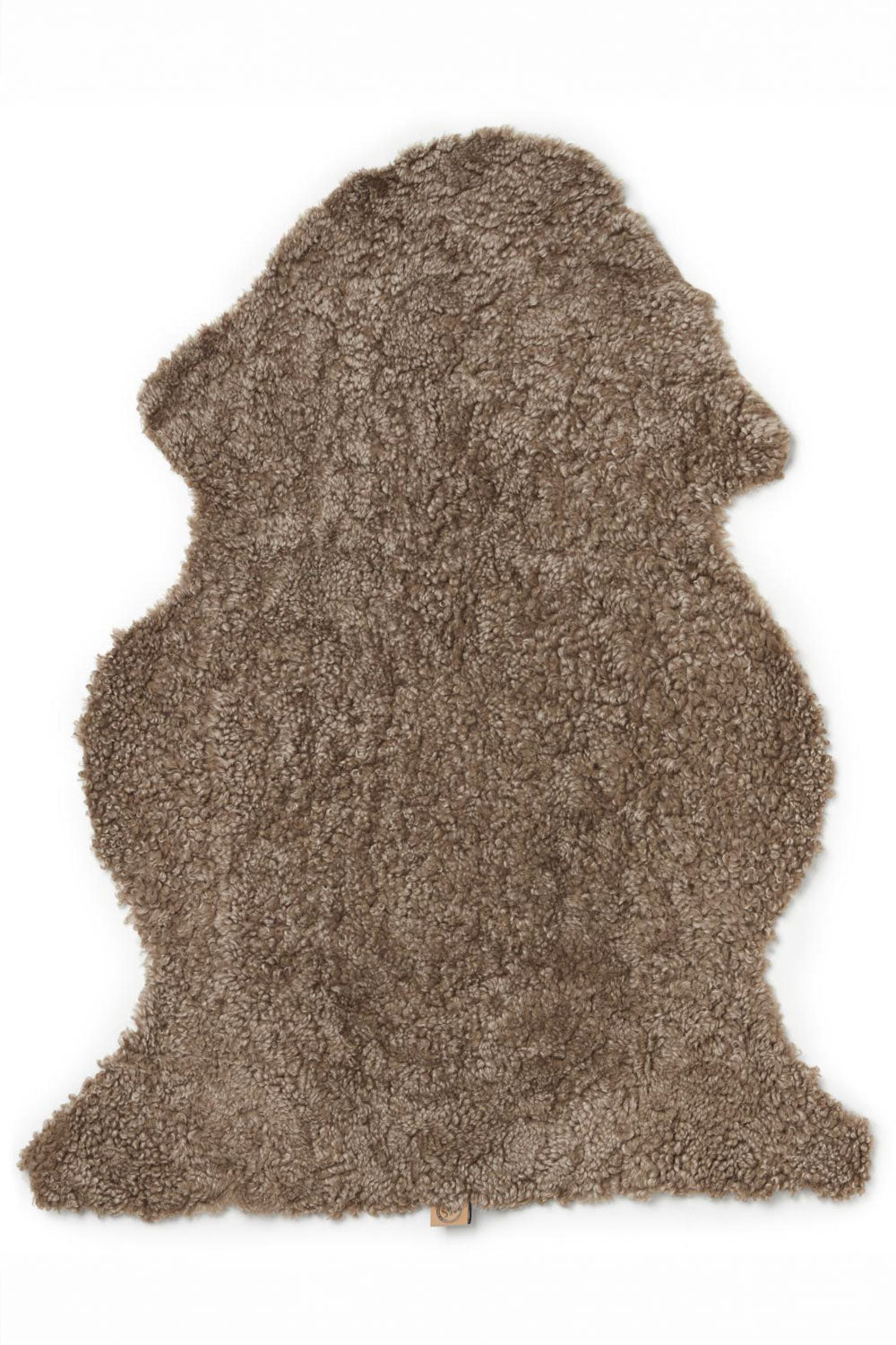 Big Curly Sheepskin color taupe for chair | Linnea Lund