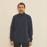 Blue men cashmere sweater - look | Bjorn | Linnea Lund