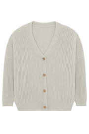 light grey cashmere cardigan women | Charlot | Linnea Lund