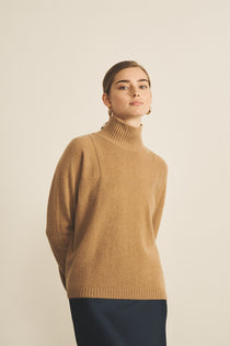 camel cashmere sweater women | Charlotte | Linnea Lund
