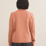 Light Salmon color cashmere sweater women - back view | Charlotte | Linnea Lund