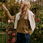 Green ochre cashmere polo sweater women - look | Ralph | Linnea Lund