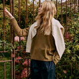 Green ochre cashmere polo sweater women - look | Ralph | Linnea Lund