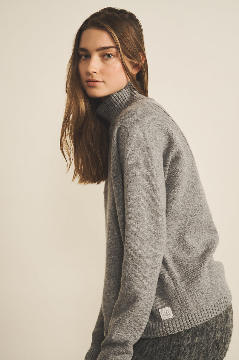 Charlotte Cashmere Turtleneck Sweater - Grass – Linnea Lund