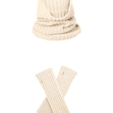 White cashmere mittens and sweater - pack shot | Noah & Maya | Linnea Lund