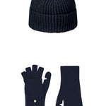 Dark blue cashmere mittens and beanie - packshot | Vantar & Harry | Linnea Lund