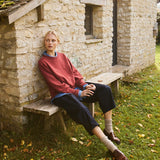 Cashmere sweater women red color - look | Sarah | Linnea Lund