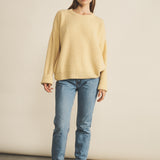 Ribbed honey women cashmere sweater - look | Edward | Linnea Lund