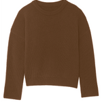 Ribbed brown men cashmere sweater - packshot | Edward | Linnea Lund