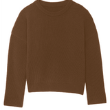 Ribbed brown men cashmere sweater - packshot | Edward | Linnea Lund