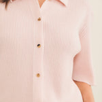 Cashmere polo women light pink - focus | Elise | Linnea Lund