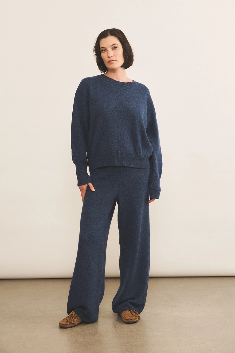 Blue Cashmere jogging women - look | Florence | Linnea Lund
