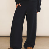Dark blue Cashmere jogging women - front view | Florence | Linnea Lund