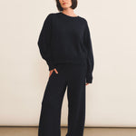 Dark blue Cashmere jogging women - look | Florence | Linnea Lund