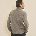 Grey men cashmere sweater - back view | François | Linnea Lund