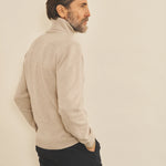 Beige women cashmere sweater - side view | Edward | Linnea Lund
