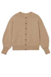 Cashmere cardigan women sand beige - packshot | Gabriella | Linnea Lund