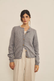 grey women cashmere cardigan | Greta | Linnea Lund