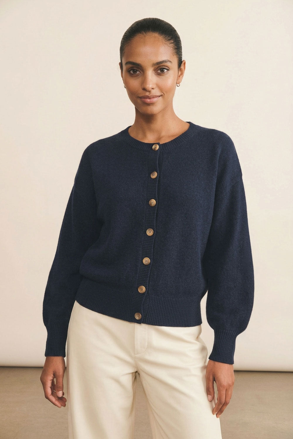 Blue women cashmere cardigan | Gabriella | Linnea Lund 