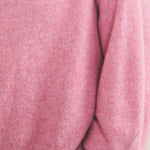 Cashmere cardigan women pink - fabric view | Gabriella | Linnea Lund