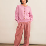 Cashmere cardigan women pink - look | Gabriella | Linnea Lund