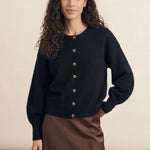 Oversized thick dark blue cashmere cardigan | Gabriella | Linnea Lund
