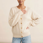 Oversized thick white cashmere cardigan | Gabriella | Linnea Lund
