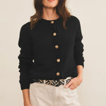 Black women cashmere cardigan - front view | Greta | Linnea Lund