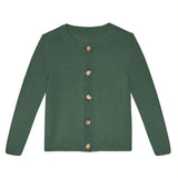 Green cashmere cardigan - packshot | Greta | Linnea Lund