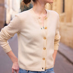 White women cashmere cardigan - front view | Greta | Linnea Lund 