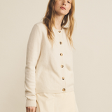 White women cashmere cardigan - front view | Greta | Linnea Lund 