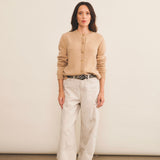 Cashmere cardigan women camel - look | Greta | Linnea Lund
