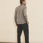 Grey men cashmere sweater - side view | Hakan | Linnea Lund