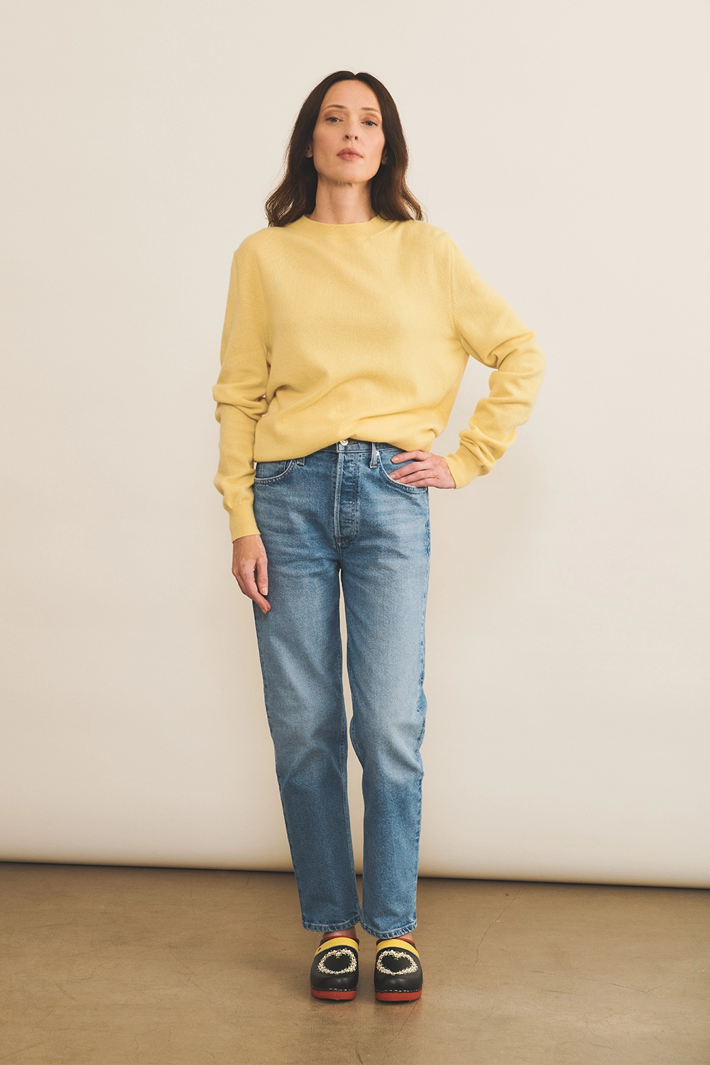 Yellow light women cashmere sweater - look | Harald | Linnea Lund