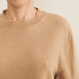 Camel light women cashmere sweater - focus fabric | Harald | Linnea Lund