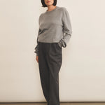 Grey light women cashmere sweater - look | Harald | Linnea Lund