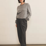 Grey light women cashmere sweater - look | Harald | Linnea Lund