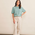 Cashmere Tee-Shirt women aqua blue - look | Ingrid | Linnea Lund