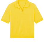 bright yellow cashmere polo - packshot | Isabella | Linnea Lund