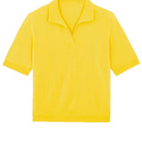 bright yellow cashmere polo - packshot | Isabella | Linnea Lund