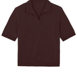 brown cashmere polo - packshot | Isabella | Linnea Lund