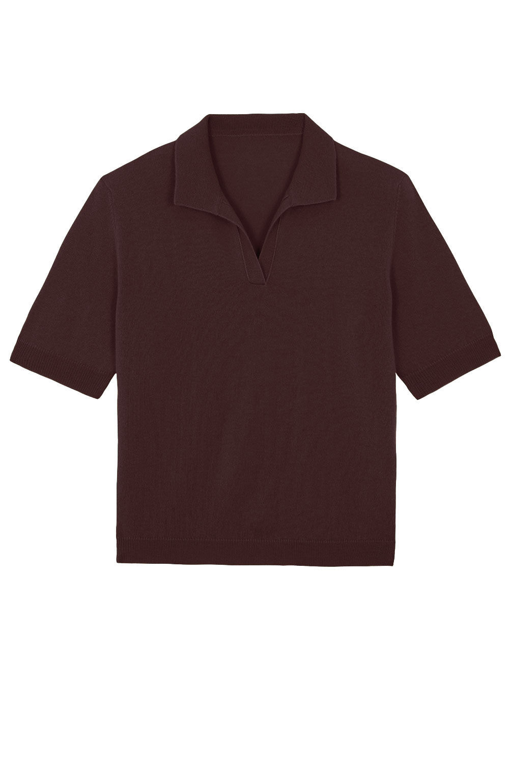brown cashmere polo - packshot | Isabella | Linnea Lund