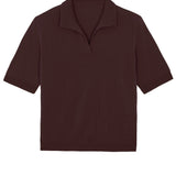 brown cashmere polo - packshot | Isabella | Linnea Lund