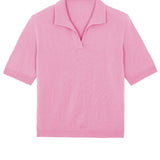 pink cashmere polo - packshot | Isabella | Linnea Lund