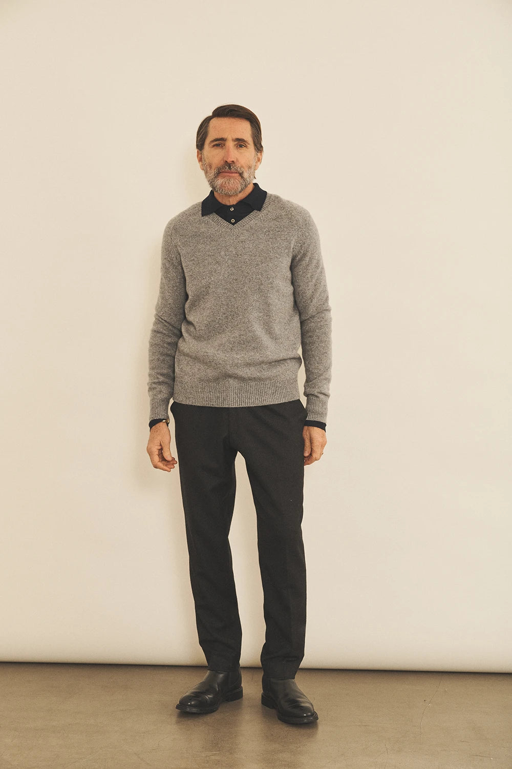 Grey men cashmere sweater - look | Jack | Linnea Lund