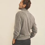 Grey men cashmere sweater - side view | Jim | Linnea Lund