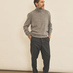 Grey men cashmere sweater - look | Jim | Linnea Lund