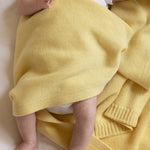Baby cashmere blanket in yellow | Joy | Linnea Lund